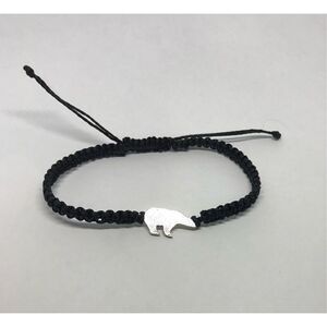 Gullsmed Marina Van Dijk Polar Bear Silver Bracelet-NWT